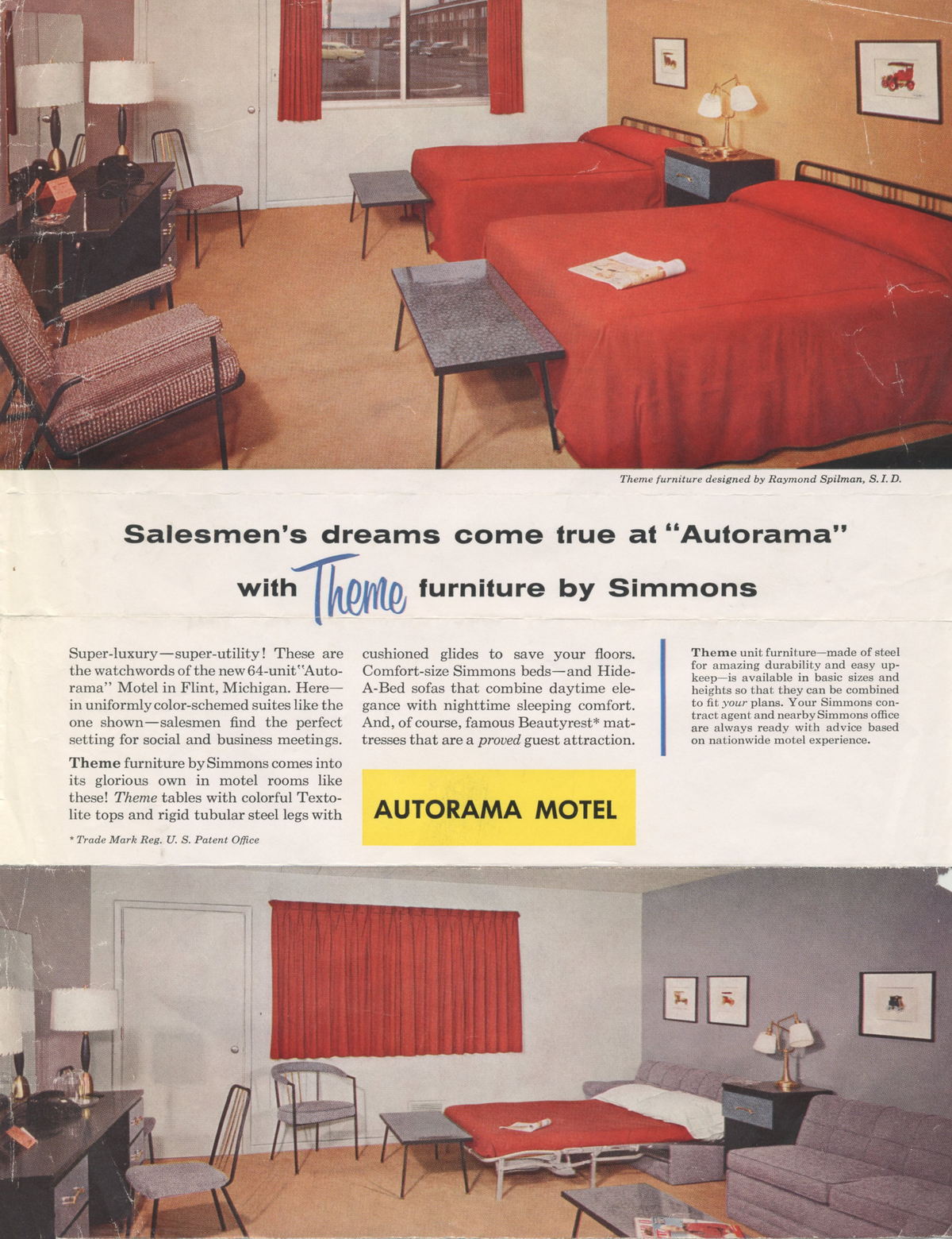 Autorama Motel (Autorama Gold Key Inn, Travel Inn) - Full Page Magazine Ad (newer photo)